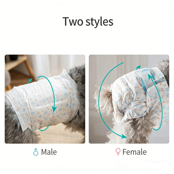 Pet Diapers for Female & Male --30PCS